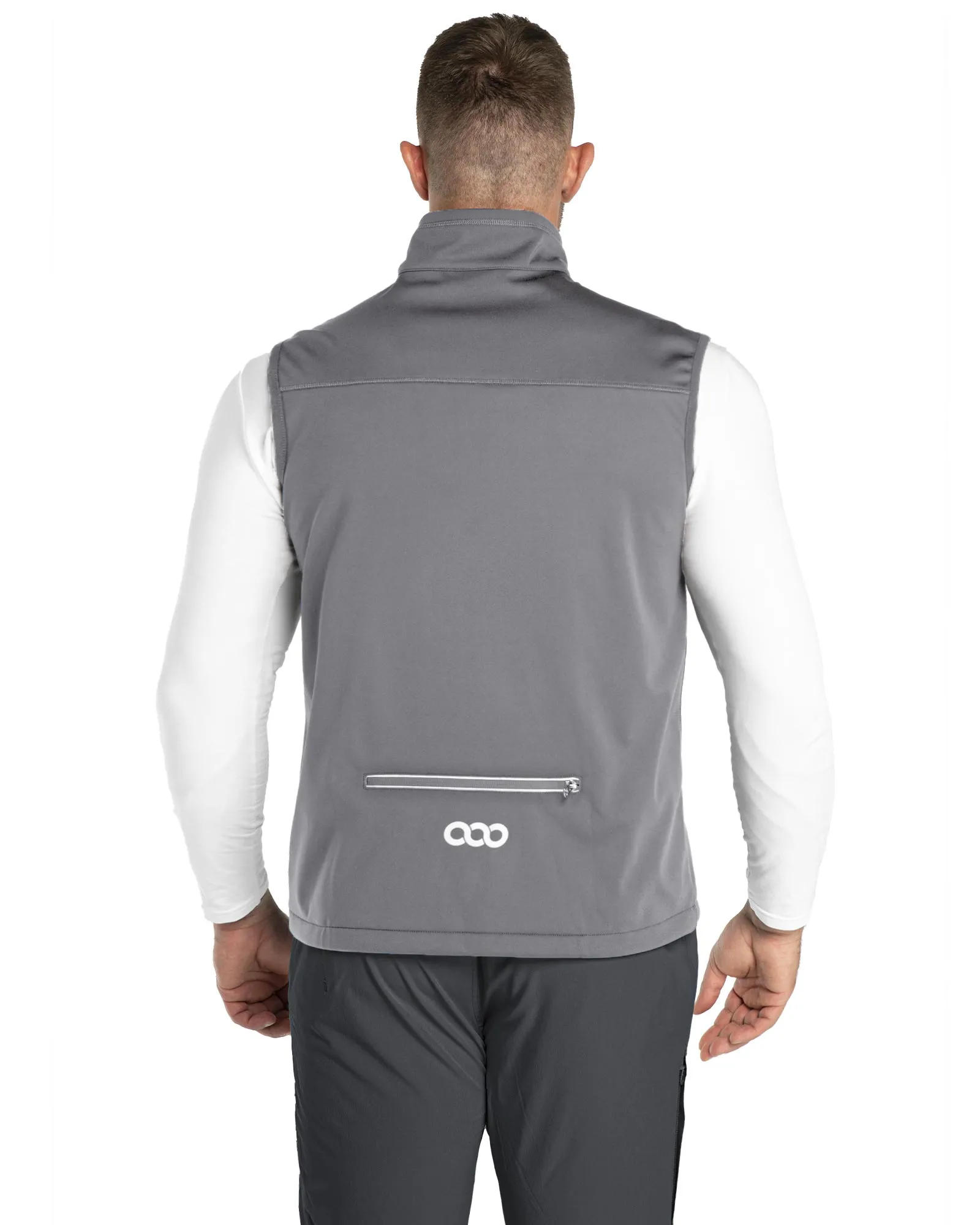 0.88lbs 10000mm Waterproof 10000 Level Breathable Men's Windproof Vest Outerwear with 6 Pockets Reoflective Design