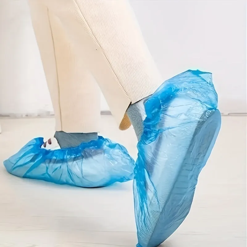 100pcs Disposable Shoe Covers: Cleaning & Hygiene Supplies - TJRU0QR
