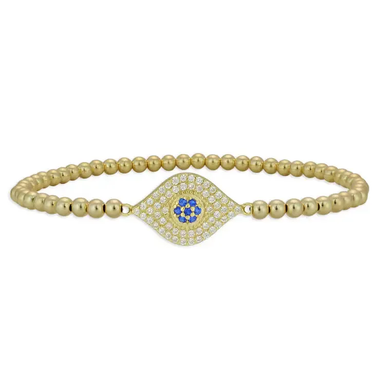 14K Beaded Bracelets with Charms