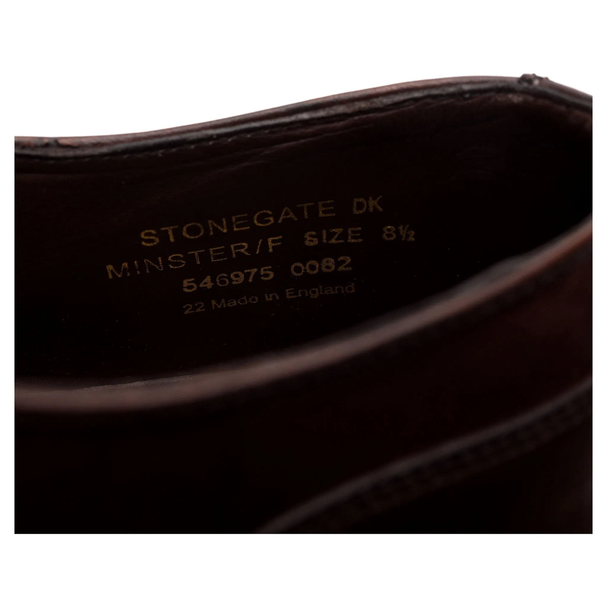 1880 'Stonegate' Dark Brown Leather Oxford UK 8.5 F