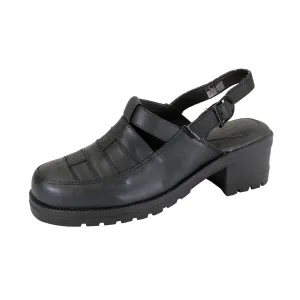 24 HOUR COMFORT Cora Women's Wide Width Leather Clogs