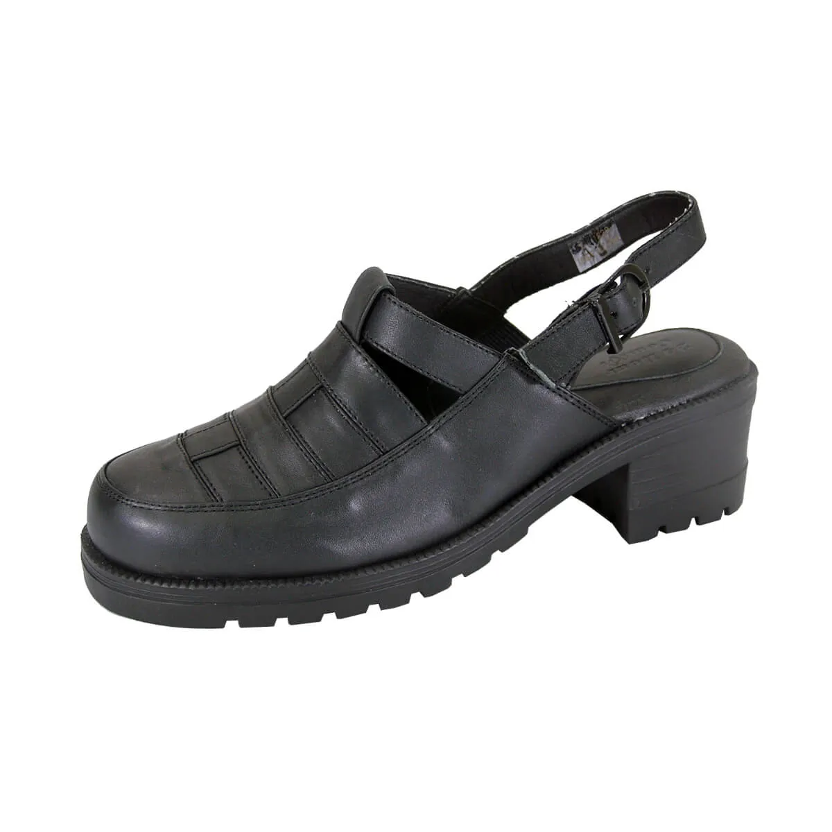 24 HOUR COMFORT Cora Women's Wide Width Leather Clogs