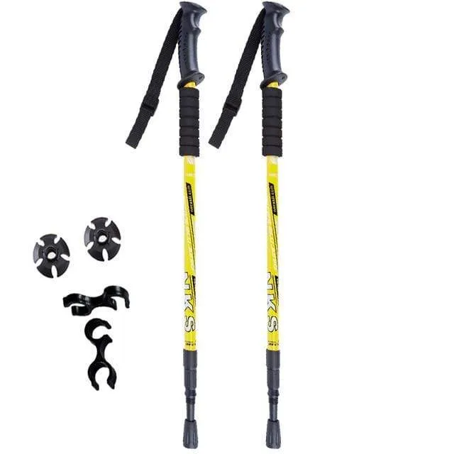 2Pcs Anti Shock Nordic Walking Sticks For Trekking & Hiking