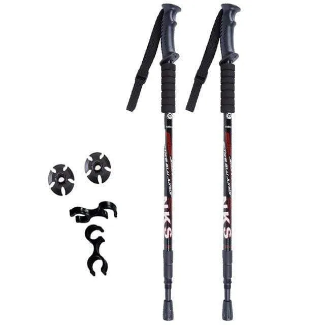 2Pcs Anti Shock Nordic Walking Sticks For Trekking & Hiking