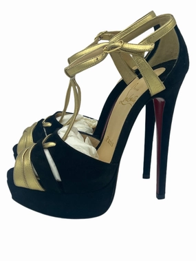 Ultra High Heels Pointed Pumps 40% OFF! Christian Louboutin Glennalta Luxury Designer Heels, Size: 5