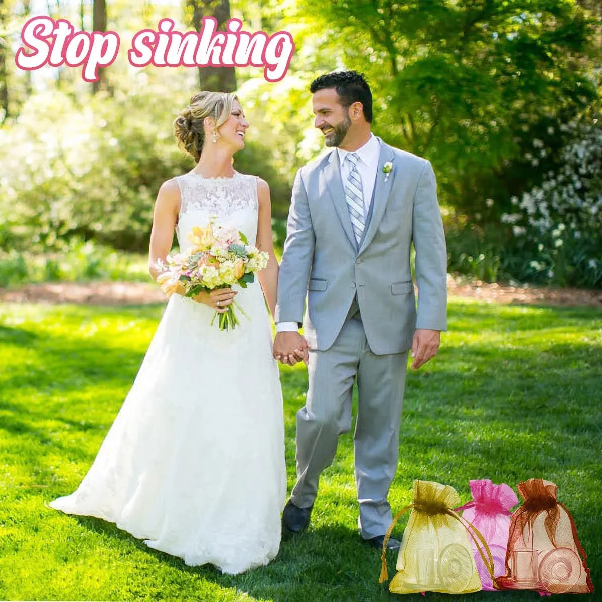 6 Pairs Heel Stoppers for Grass, 3 Sizes High Heel Protectors for Women Wedding Shoes, Durable High Heel Protectors for Walking on Grass and Uneven Floor