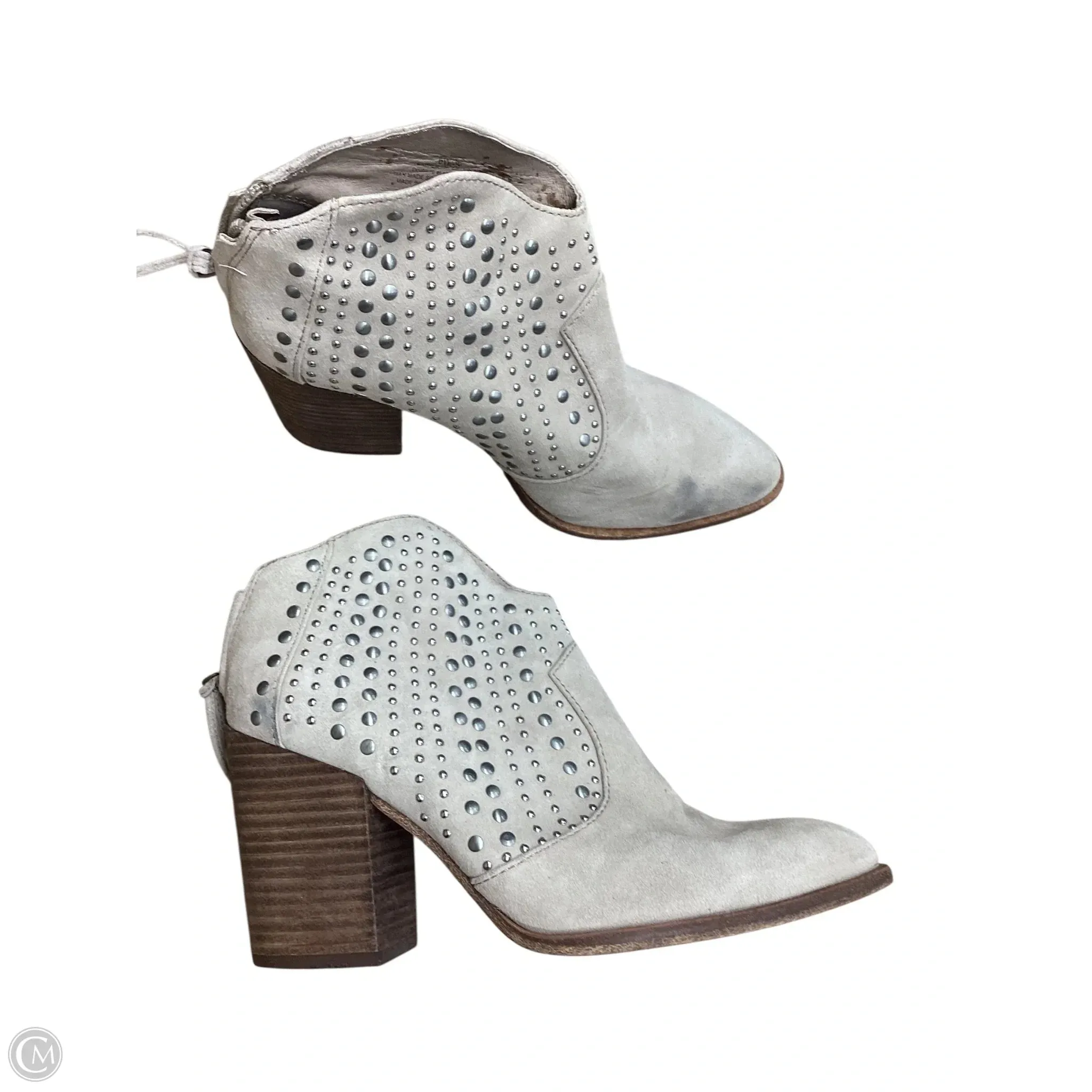 Casual Heels for Work Shoes Heels Block By Vince Camuto In Grey, Size: 6