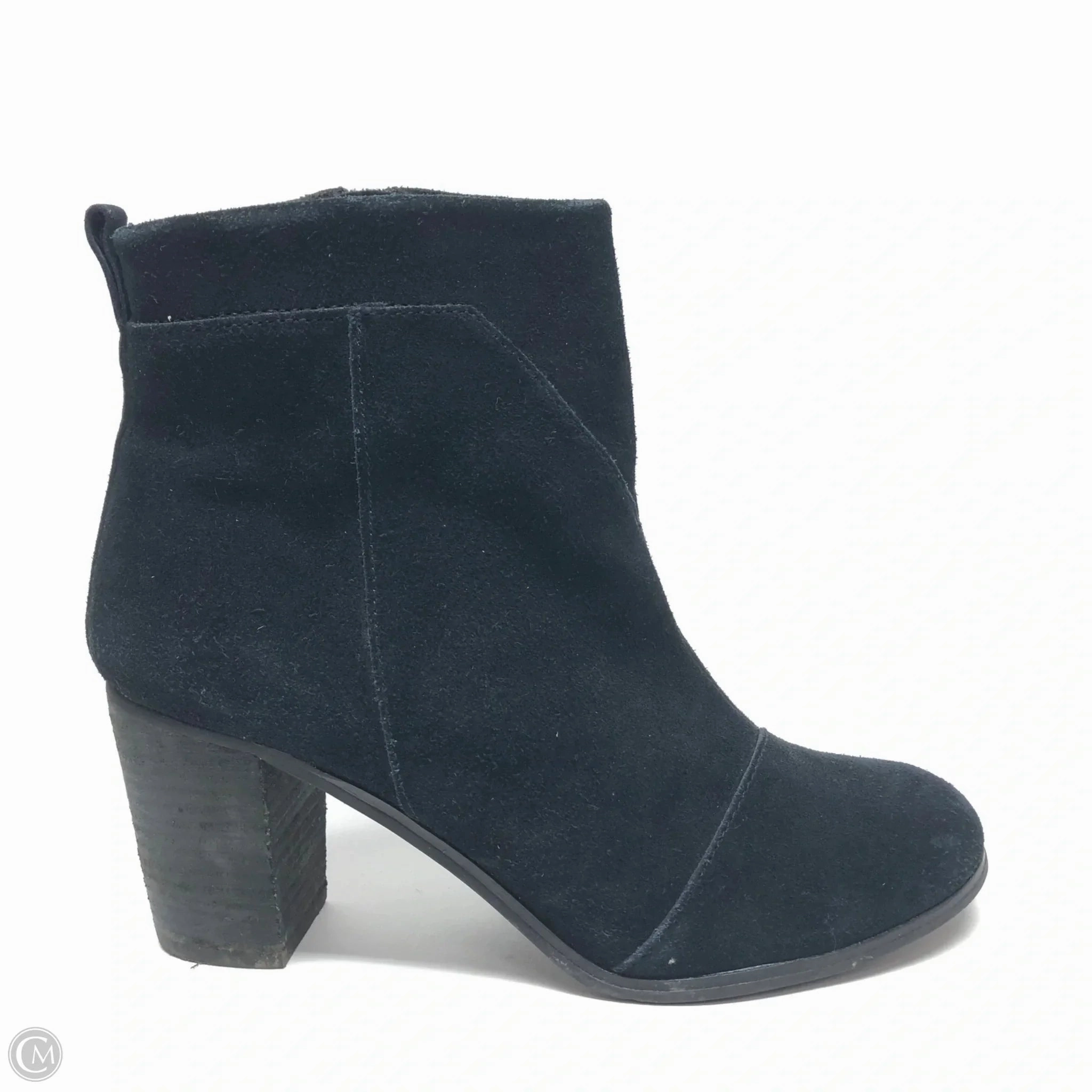 Waterproof River Crossing Boots Ankle Heels By Toms In Black, Size: 8.5