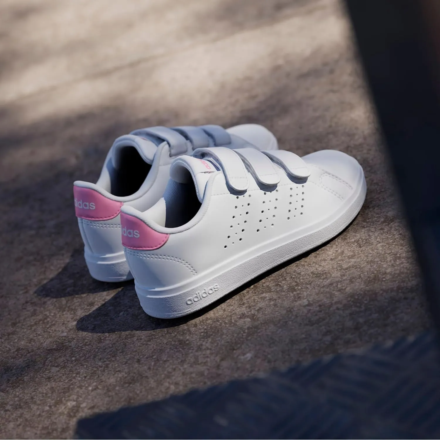 Adidas NLE01 Sneakers, Advan Court, Base 2.0, Kids, Boys, Girls, 6.7 - 8.5 inches (17 - 21.5 cm)