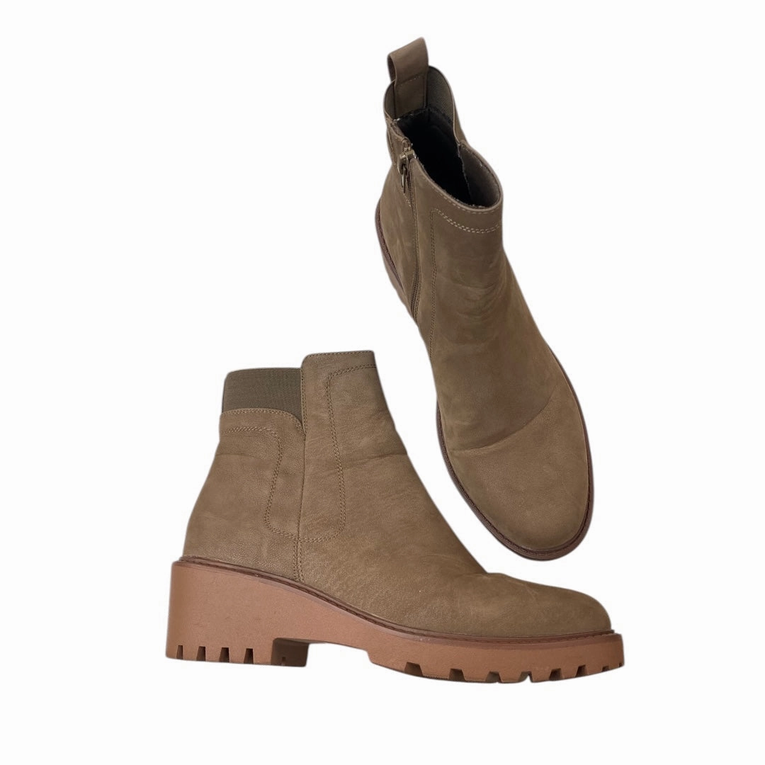 Boots Ankle Heels By Bamboo In Brown, Size:10 All-Purpose Use