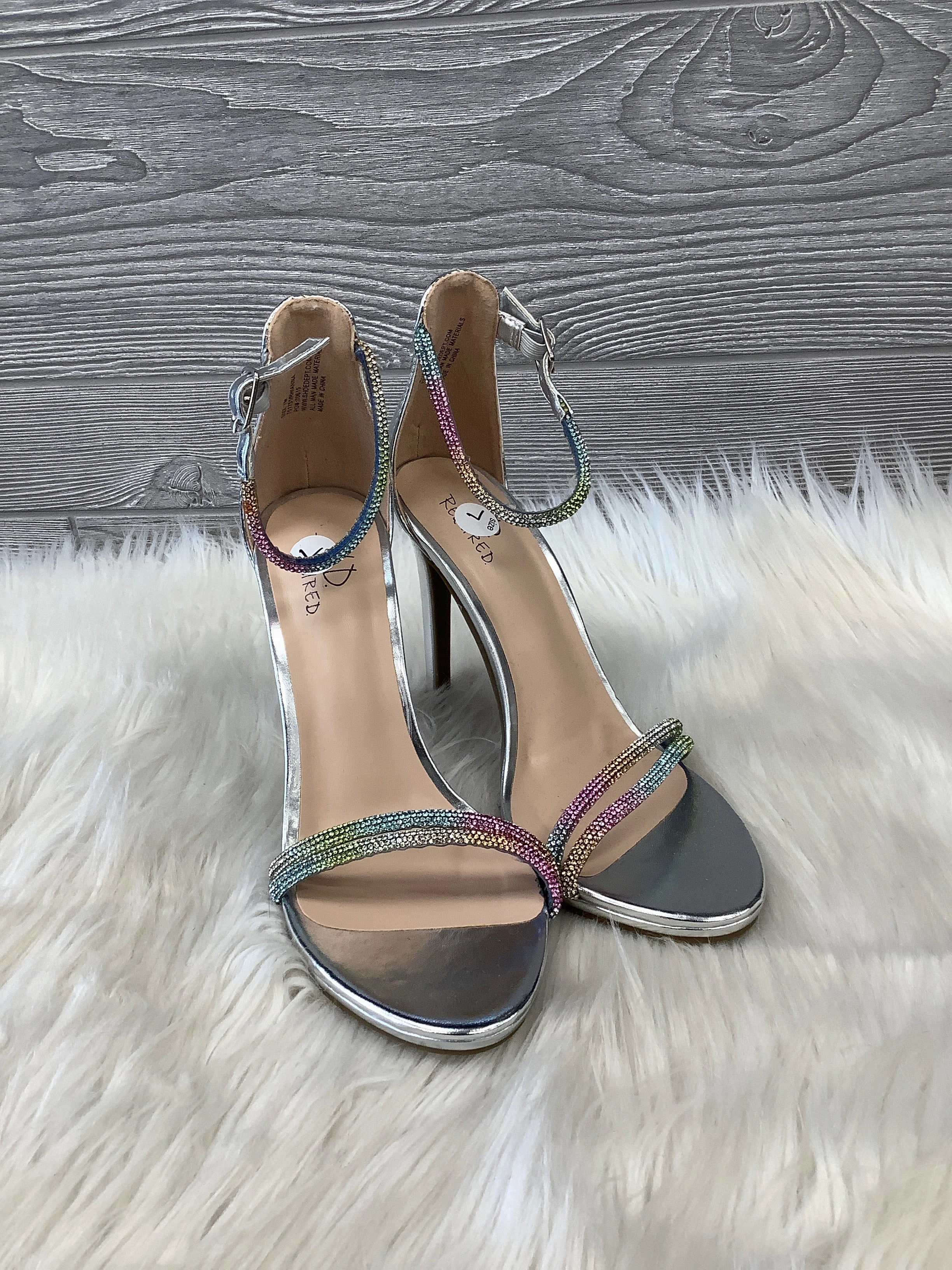 Shoes Heels Stiletto By Clothes Mentor In Grey, Size: 7 Power Look