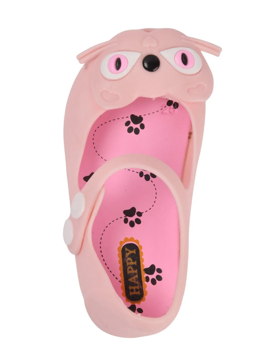 Adorable Kitty Face Mary Jane Jelly Shoes for Girls - Pink