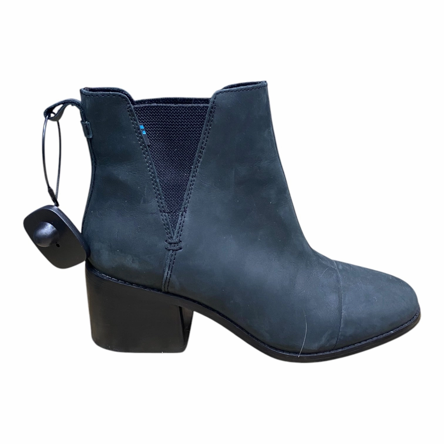 Moisture Wicking Fabric Rugged Built Weather Resistant User Boots Ankle Heels By Toms In Black, Size: 9