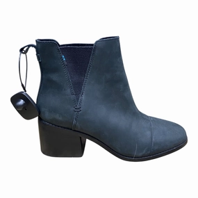 Moisture Wicking Fabric Rugged Built Weather Resistant User Boots Ankle Heels By Toms In Black, Size: 9