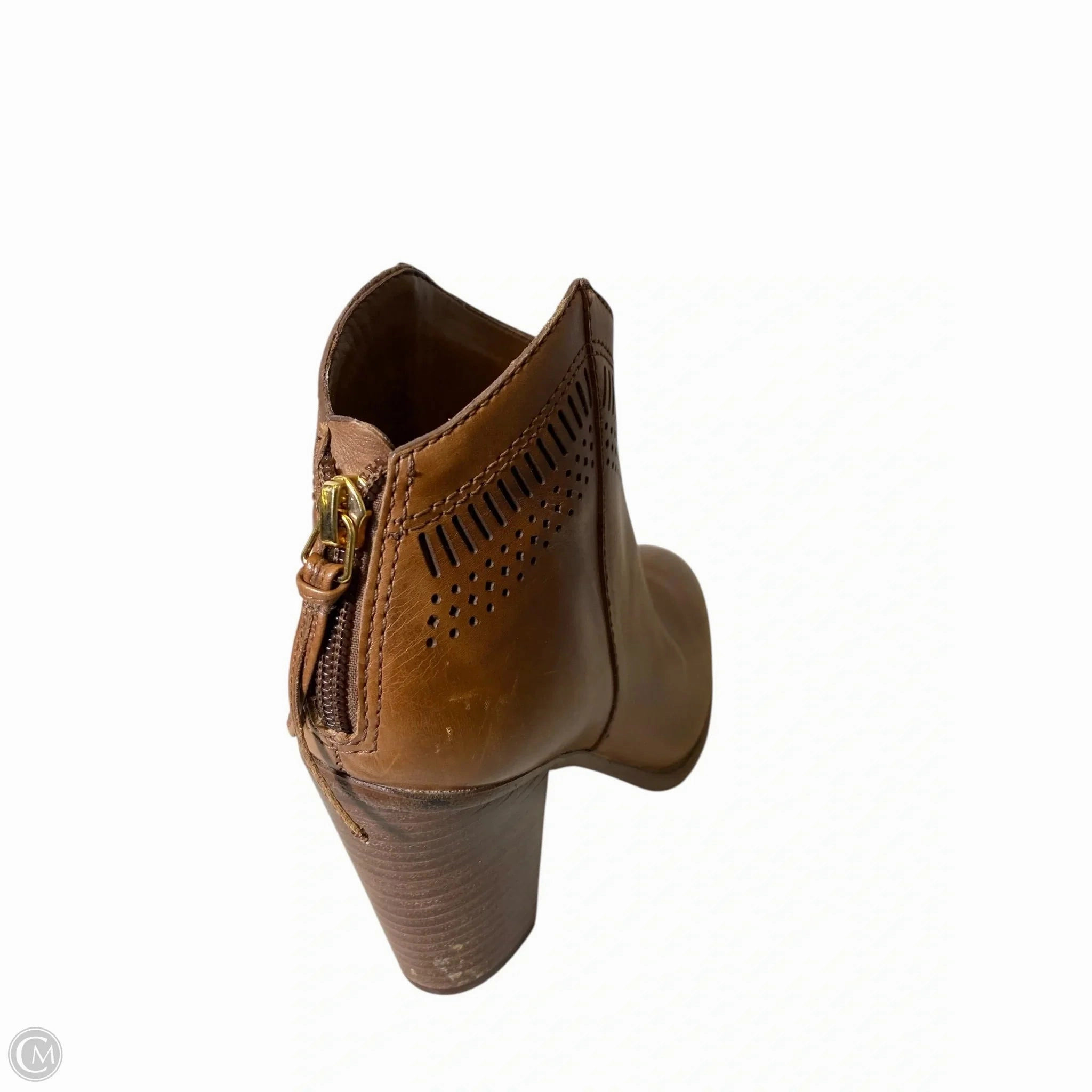Boots Ankle Heels By Vince Camuto In Brown, Size: 7 Long Last Dance Edge