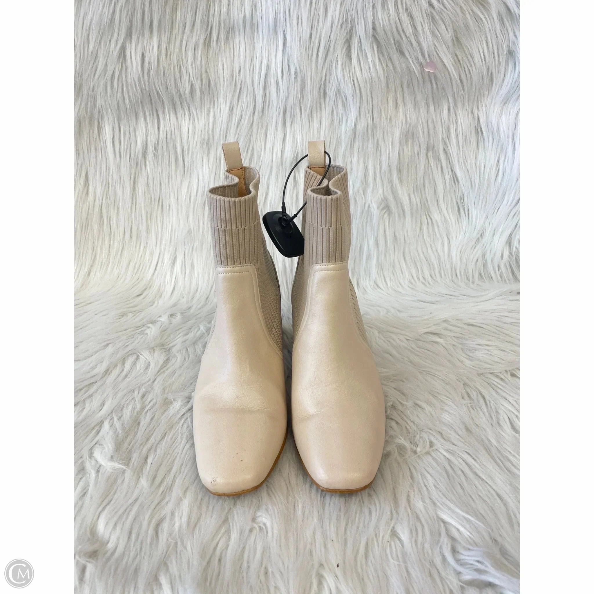 Boots Ankle Heels By Cmc In Cream, Size: 6 Outdoor Performance
