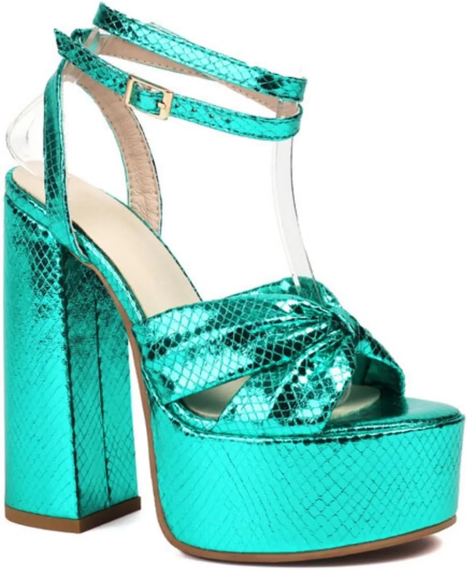 Aflngle Women's Platform Heels Ankle Strap Sandals Round Open Toe Pleated Bow Knot Block Heeled Sandals Sexy Slingback Comfortable Evening Wedding Dress Pumps Sandals
