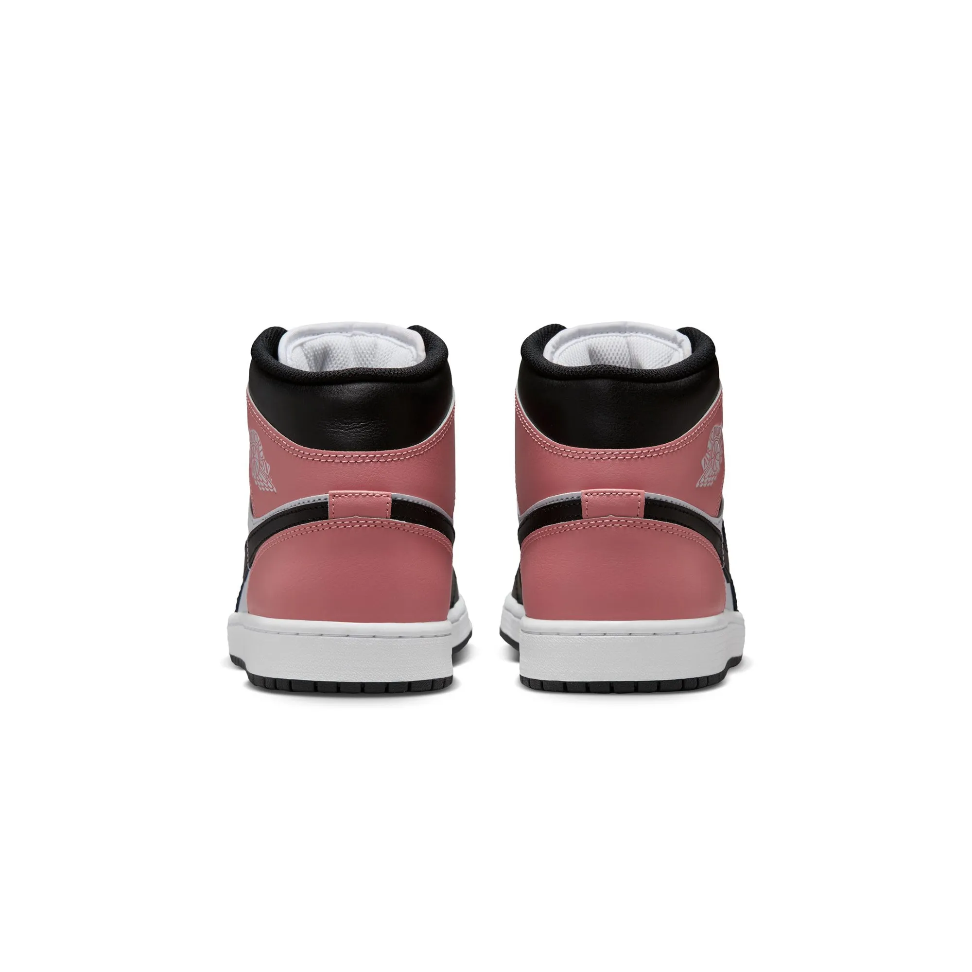 Air Jordan 1 Mens Mid Shoes Asymmetric Lacing Tech Anti Slip Outsole Pattern