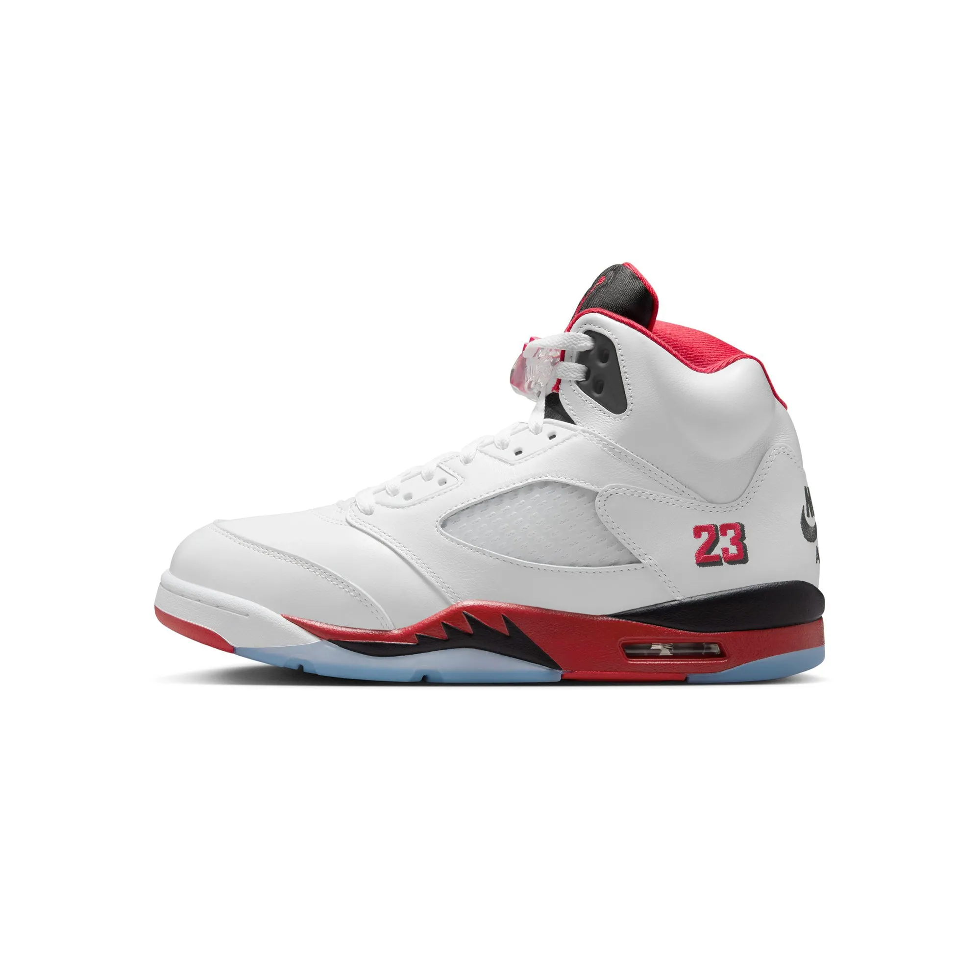 Multi Density Foam Layers Flex Fold Heel Structure Air Jordan 5 Mens Retro "Fire Red" Shoes