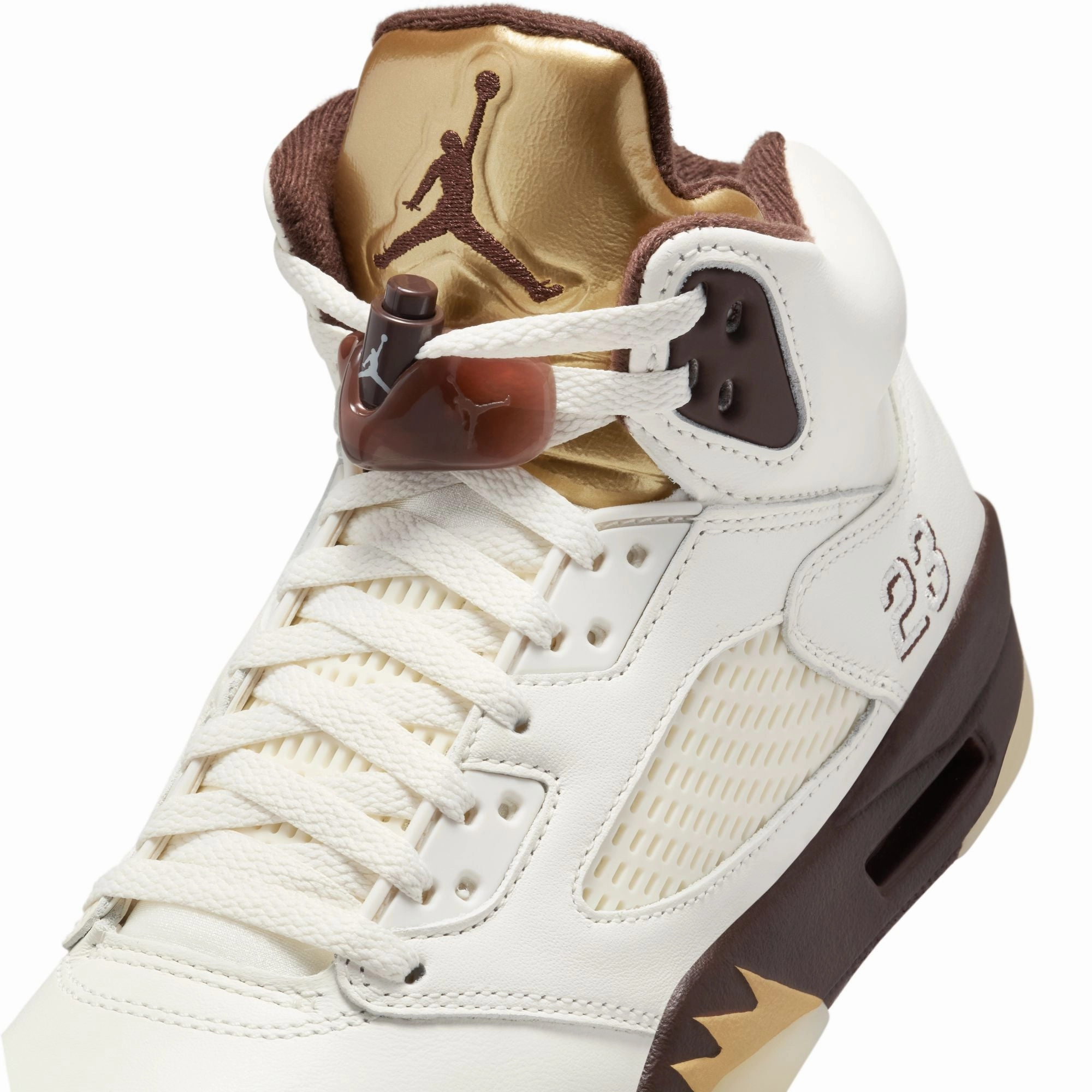 Air Jordan 5 Womens Retro "Earth" Shoes grip - enhancing shoes microfiber - upper shoes