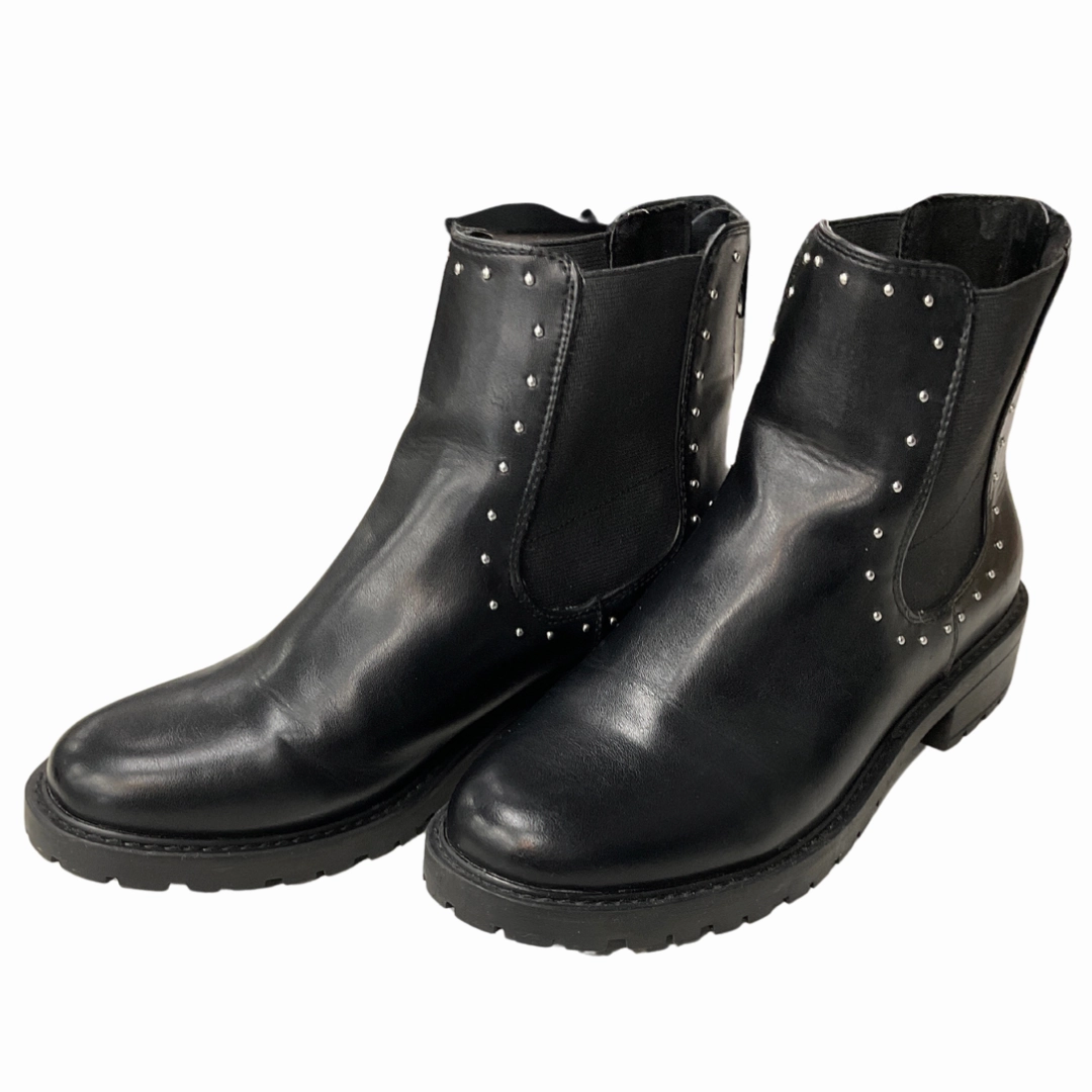 Beach Walk Denim Touch Boots Ankle Heels By Universal Thread In Black, Size: 9.5