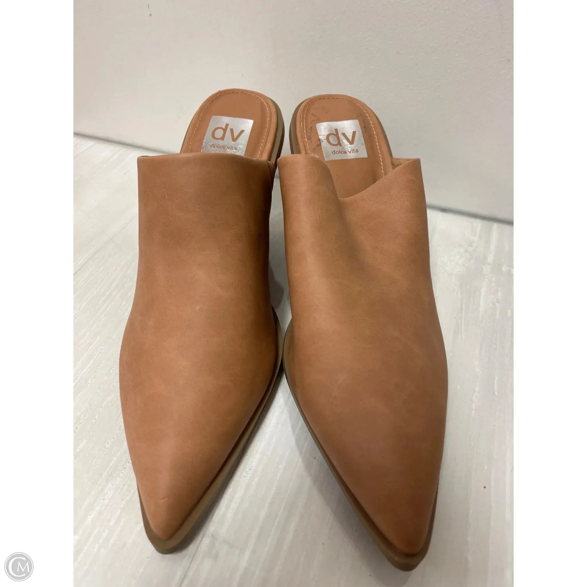 Shoes Heels Block By Dolce Vita In Brown, Size: 10 Embroidered