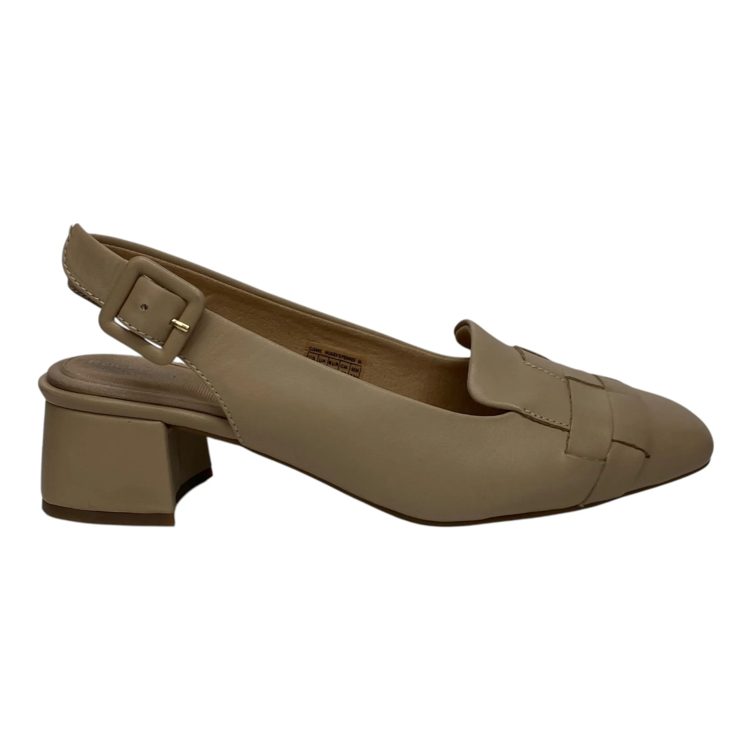 Shoes Heels Block By Eileen Fisher In Cream, Size:6 Work Footwear
