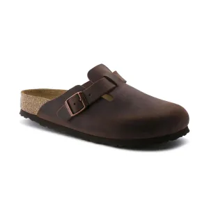 Men's Boston Soft Footbed Habana Oiled Leather Relax Step Shoes Quick Slip On Walk