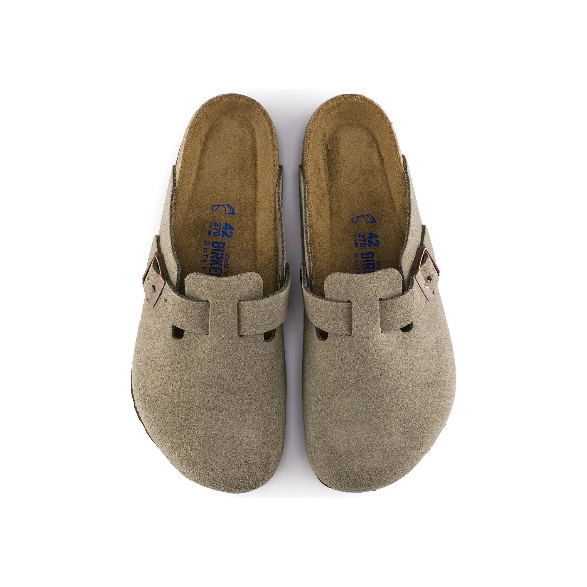 Birkenstock Mens Boston Soft Footbed Slippers (Narrow) Ventilation - holes Reactive Transition Tech