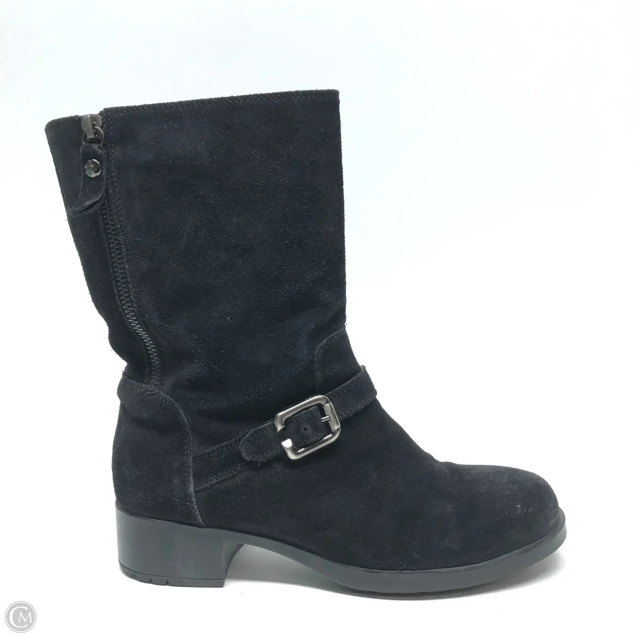Urban Look Boots Mid-calf Heels By Agl In Black, Size: 6.5