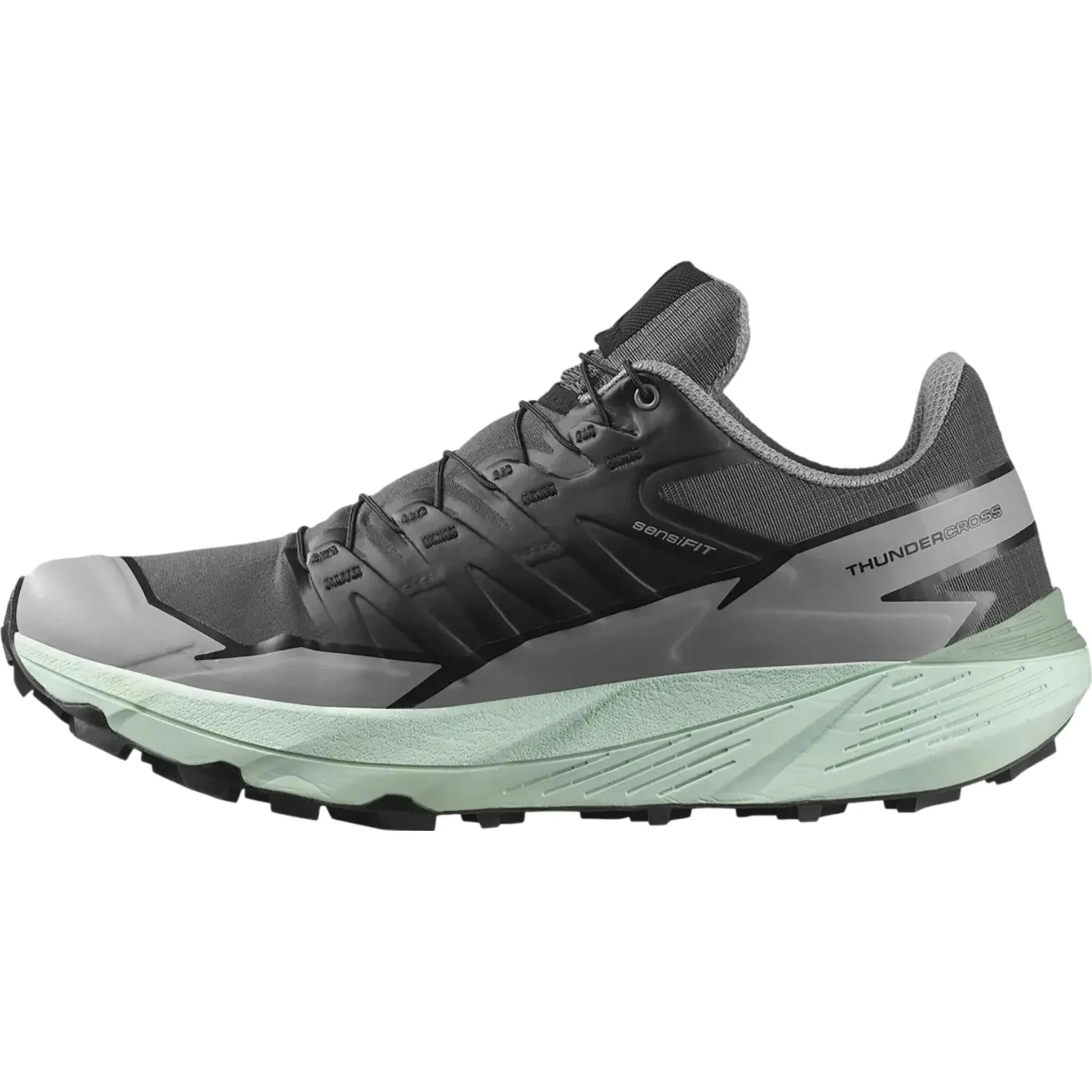Thermal Regulating Liner Reinforced Toecap Men??s Salomon Thundercross Asphalt/Shakin/Spray