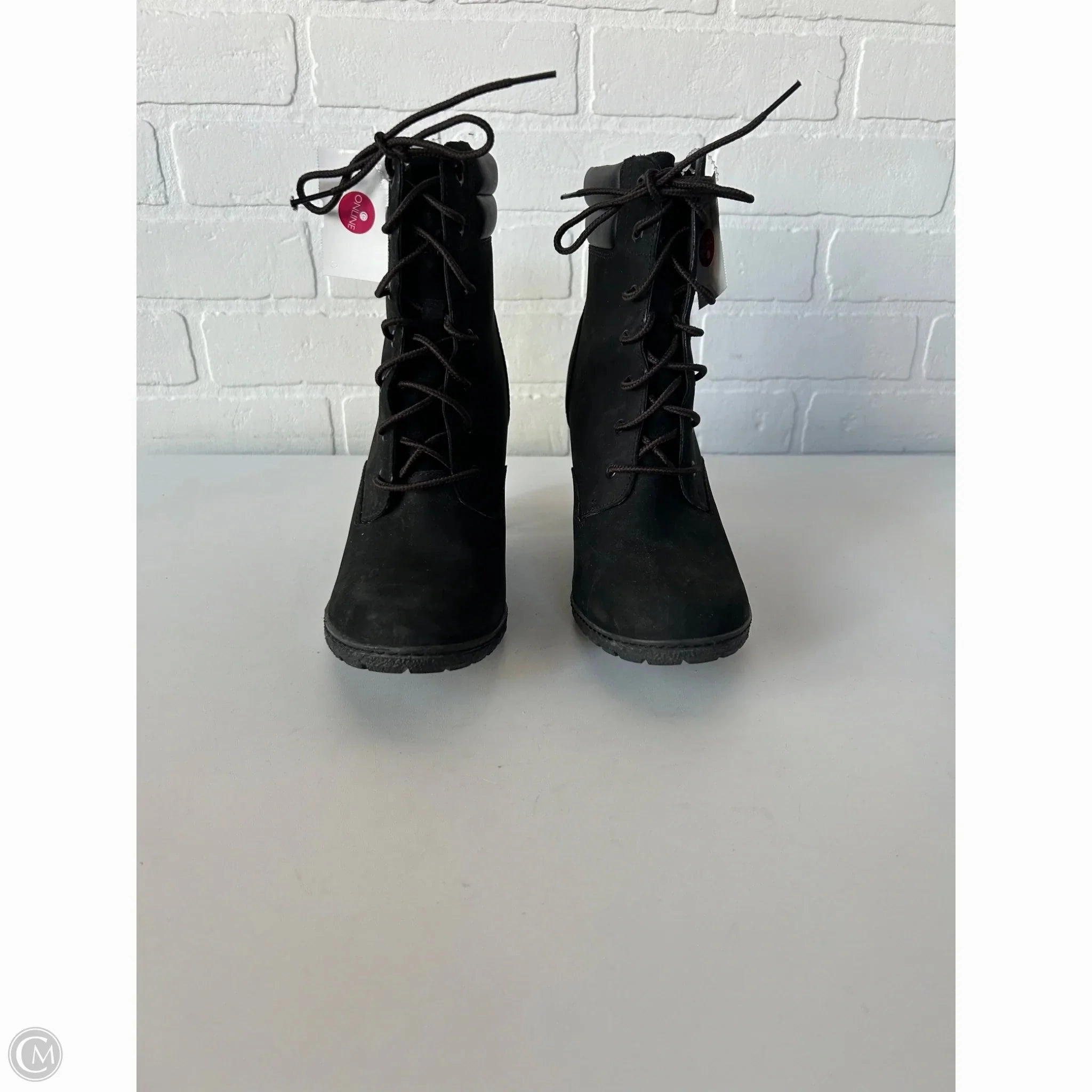 Boots Ankle Heels By Timberland In Black, Size: 8.5 Classic