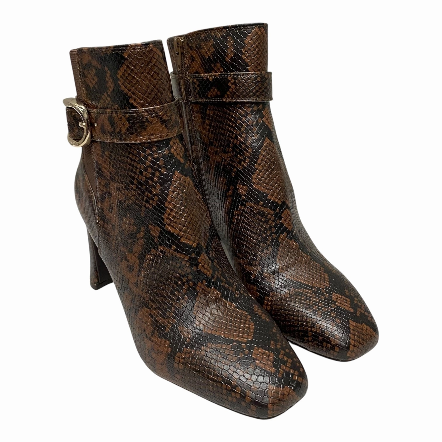 Boots Ankle Heels By Kelly And Katie In Brown, Size:11 Waterproof Adventure Journey Dad Mode