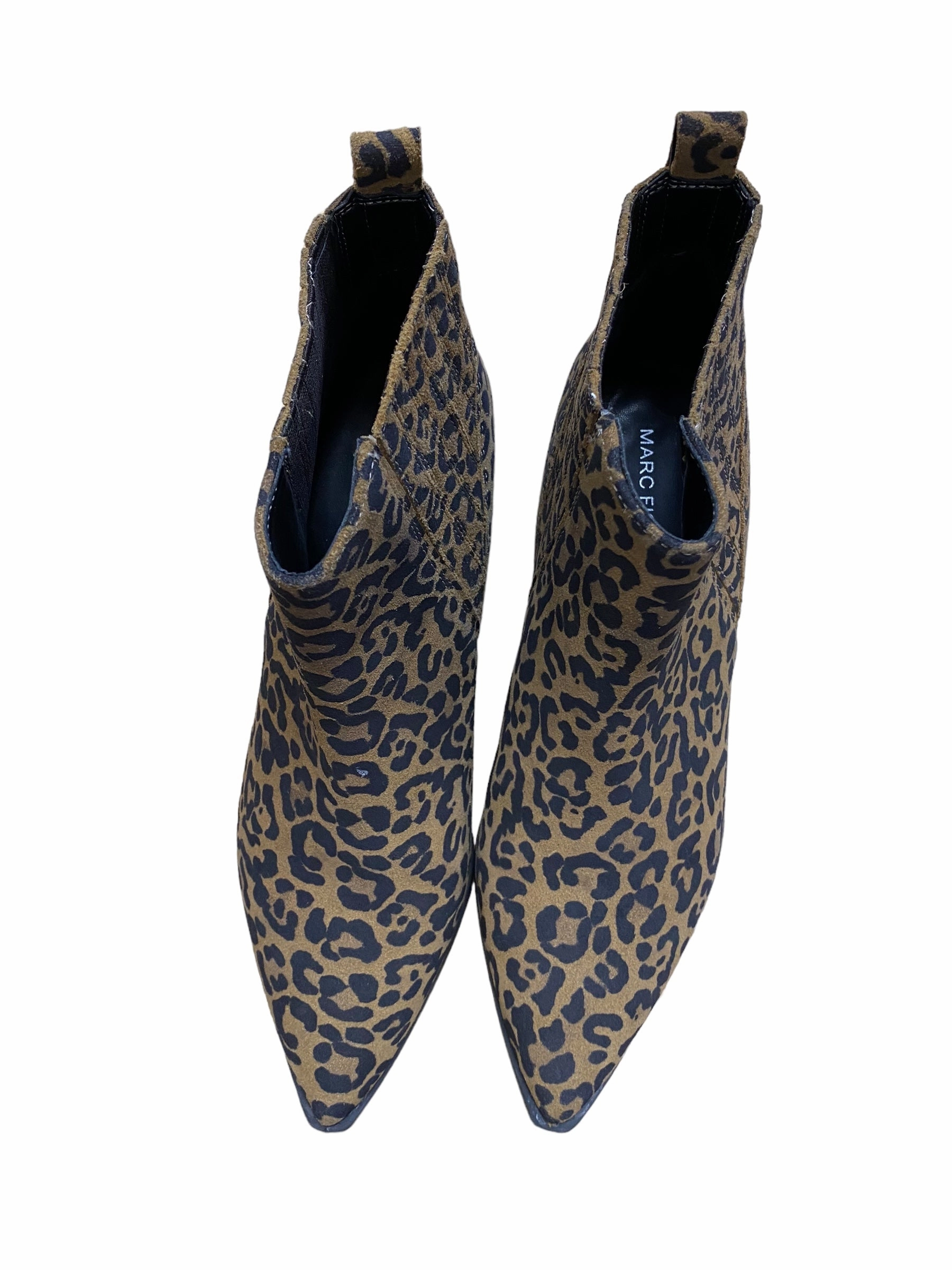 Summer Hike Boots Ankle Flats By Marc Fisher In Animal Print, Size: 9