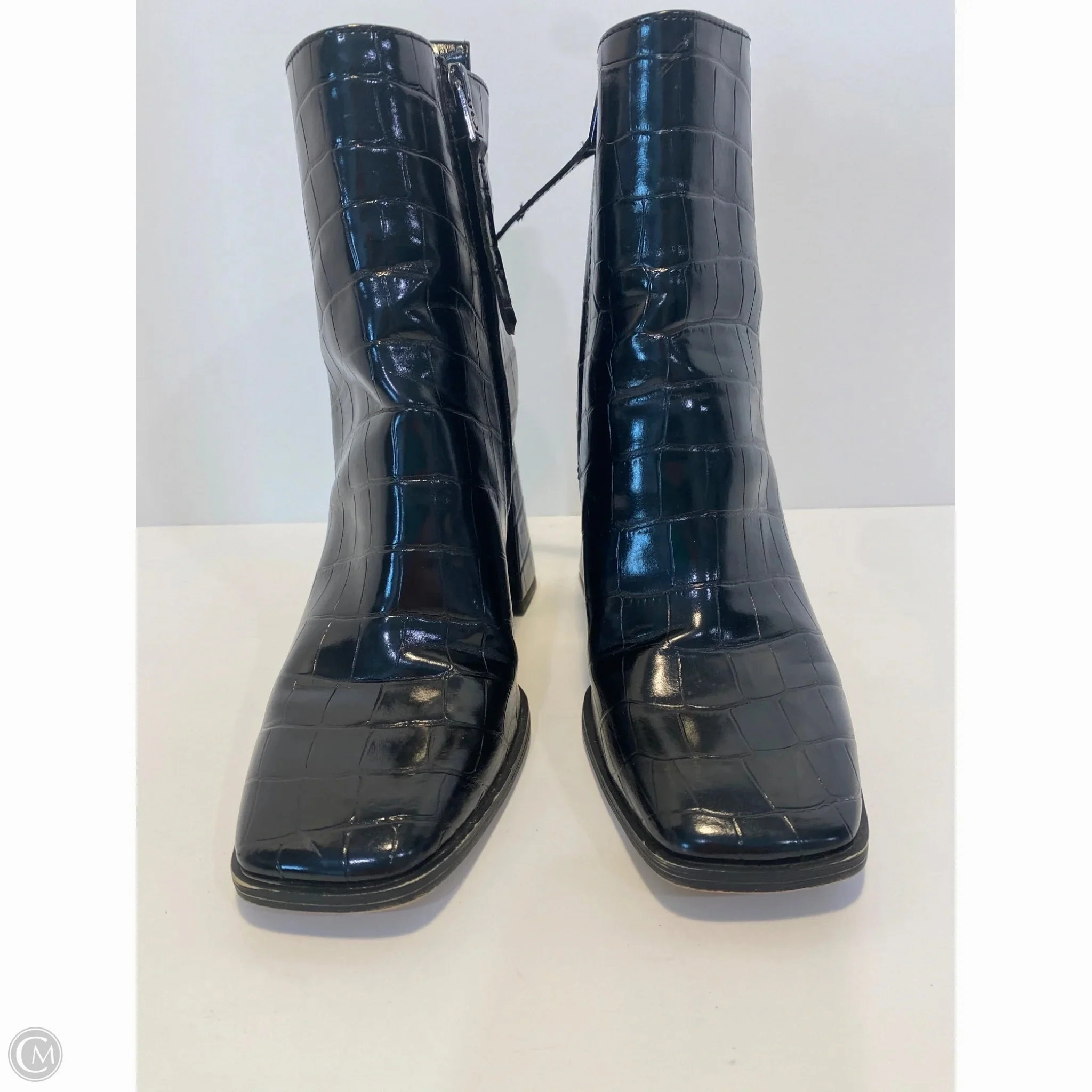 Boots Ankle Heels By Sam Edelman In Black, Size: 6.5 Rural Terrain Comfort Lining Trail Exploration