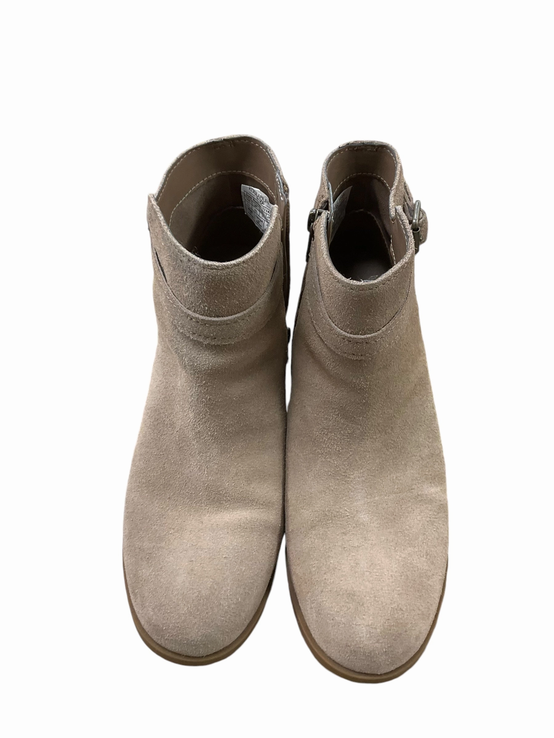 Boots Ankle Heels By Ugg In Beige, Size: 6.5 Wedge Sole Multi Use