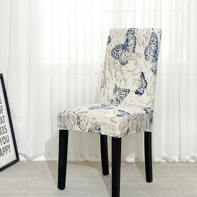 Animal Pattern Stretchable Chair Covers Butterfly