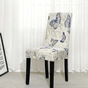 Animal Pattern Stretchable Chair Covers Butterfly