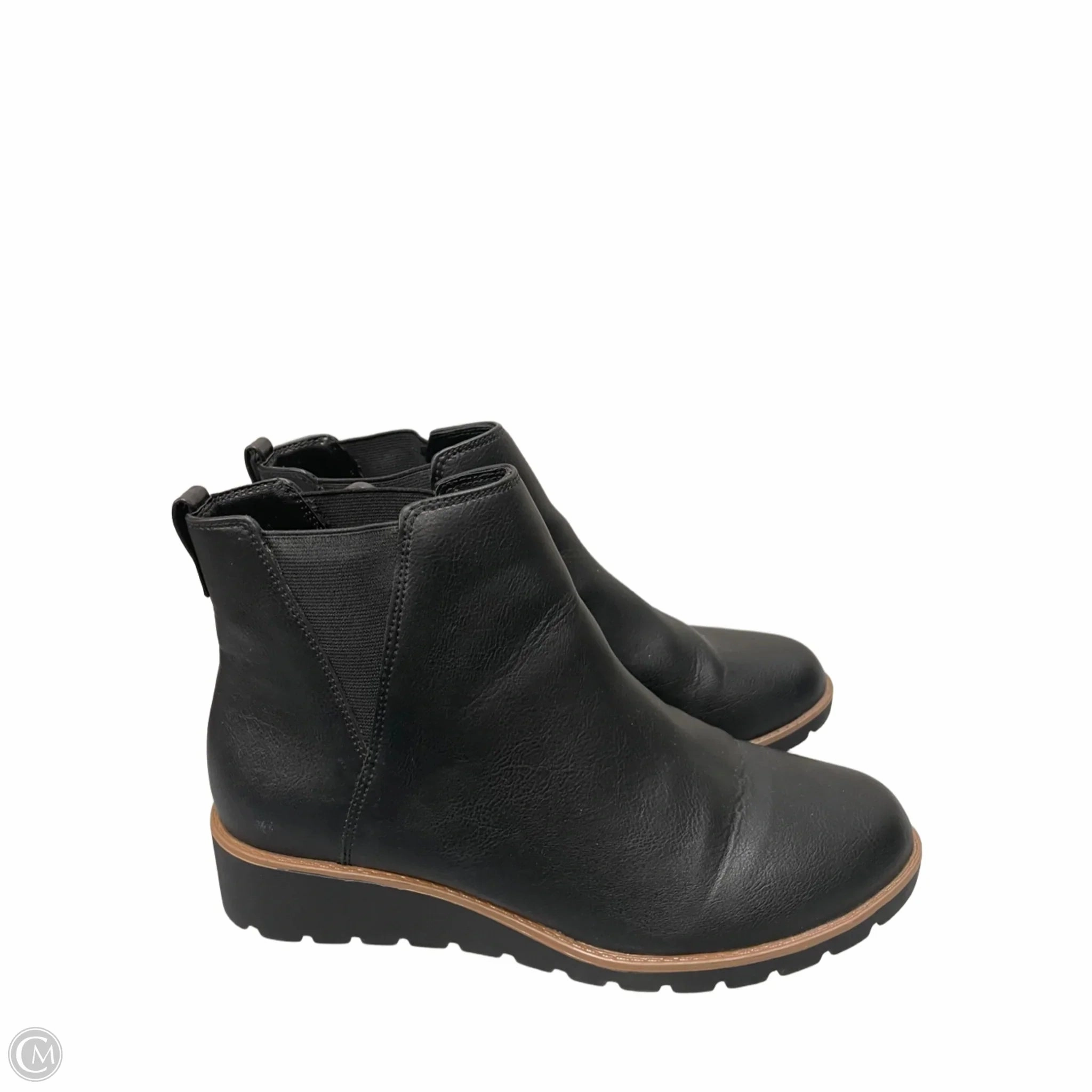 Boots Ankle Flats By St Johns Bay In Black, Size: 9 Zip Up
