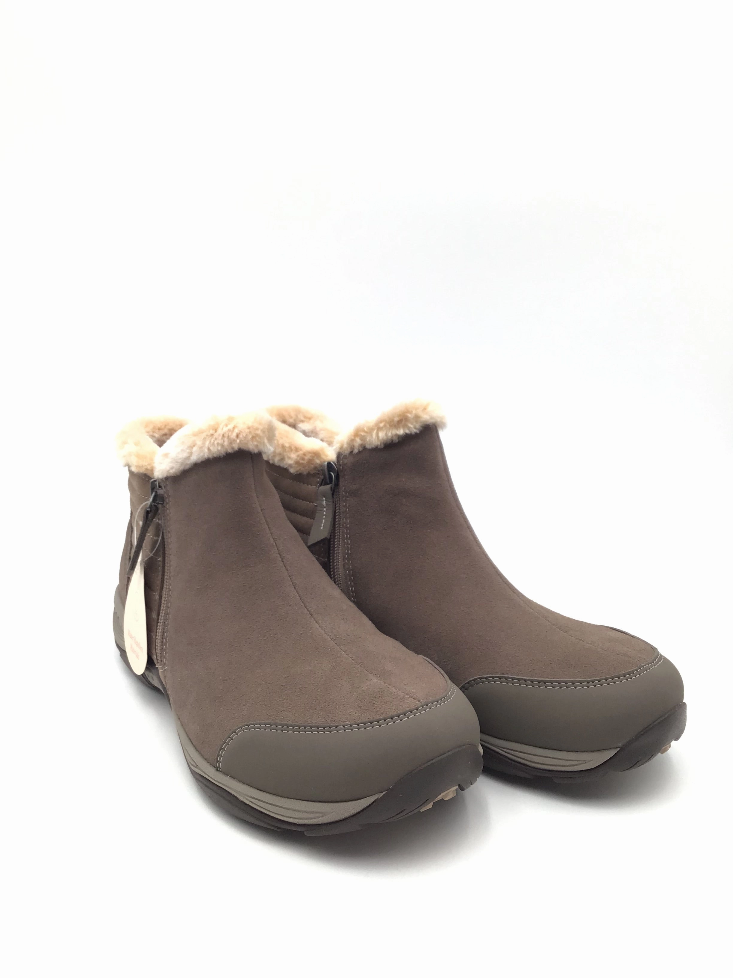 Long-Distance Walk Boots Ankle Flats By Easy Spirit In Taupe, Size: 12