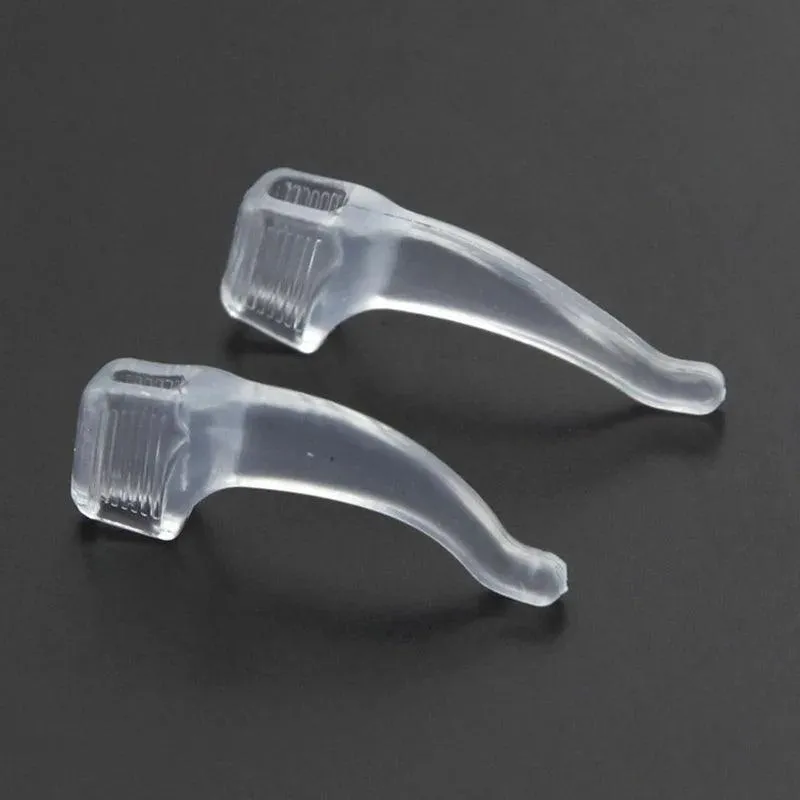 Anti-Slip Eyeglass Ear Grips, Soft Silicone Comfort, Secure Fit for Glasses, Ideal for Daily Wear & Sports