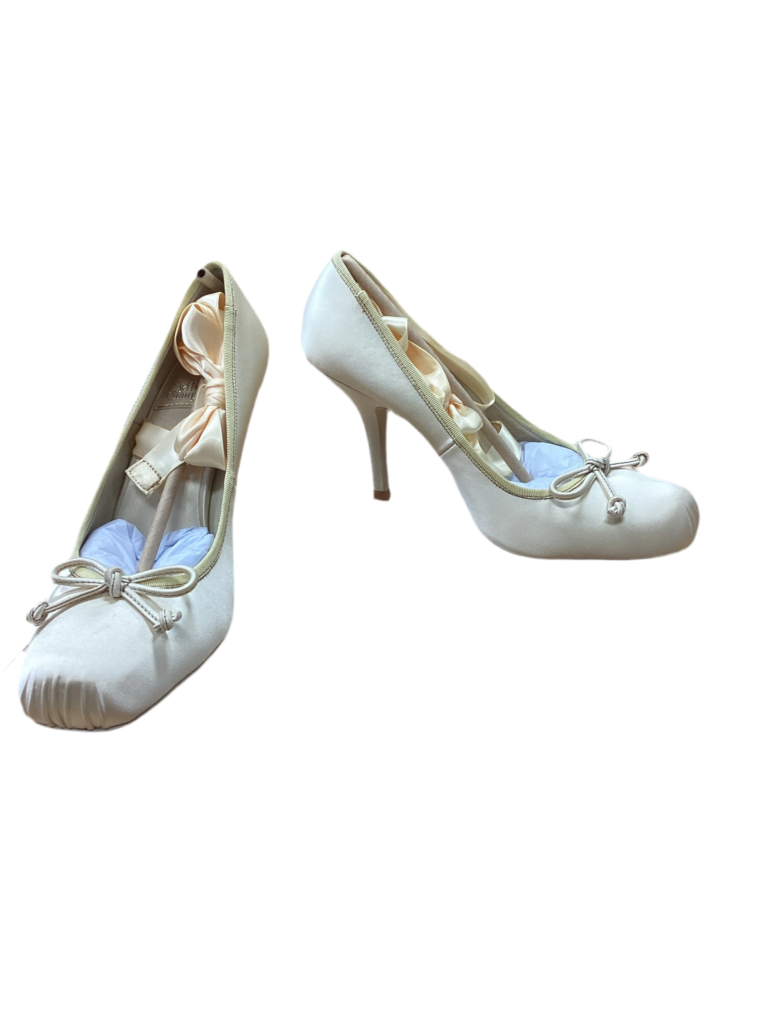 Occasion Footwear Good Traction Shoes Heels Block By Jeffery Campbell In Cream, Size:7.5