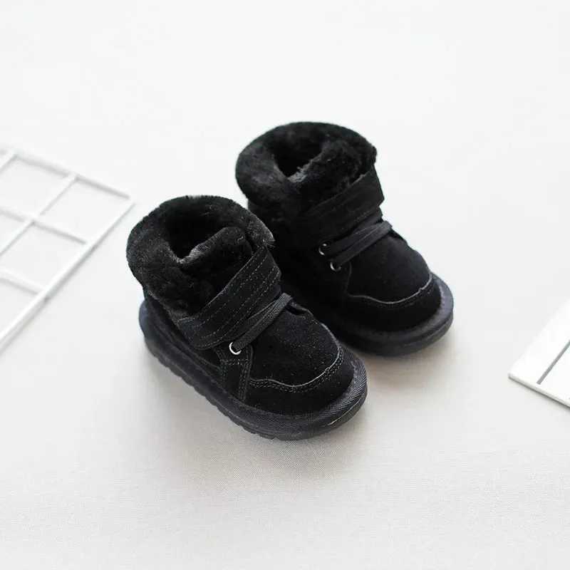 Anti-Slippery Baby Girls Boys Warm Plush Snow Boots