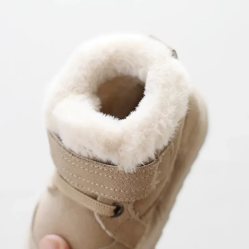 Anti-Slippery Baby Girls Boys Warm Plush Snow Boots