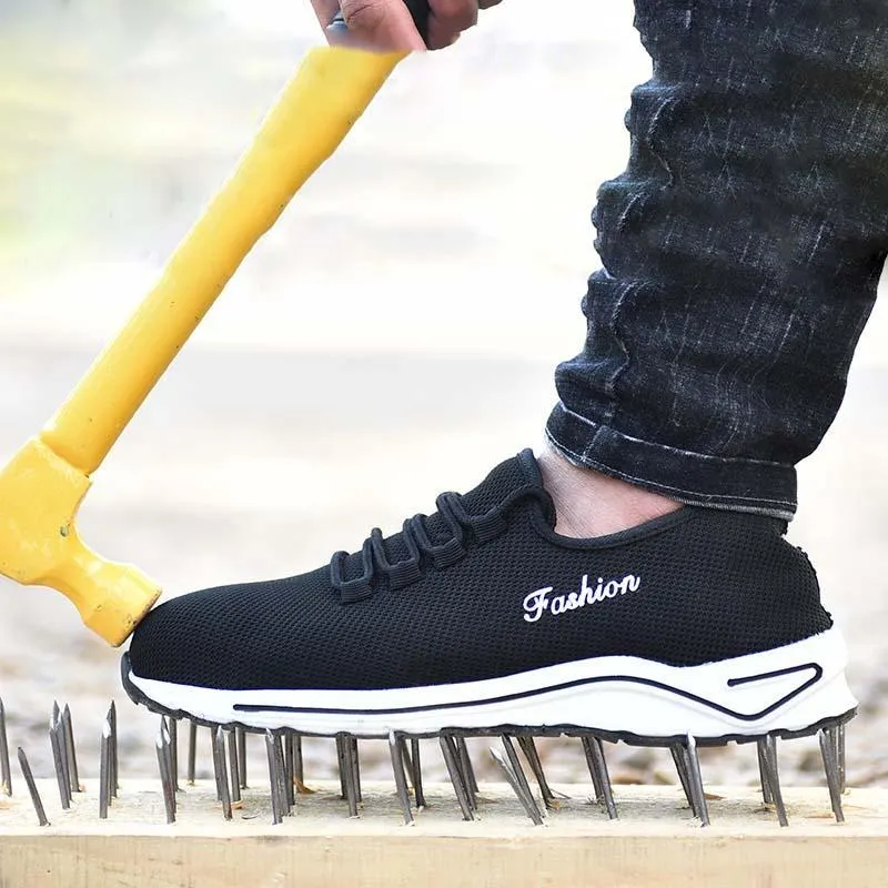 Anti-smashing steel toe caps work shoes Mens