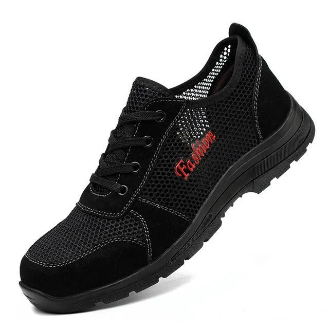 Anti-smashing steel toe caps work shoes Mens