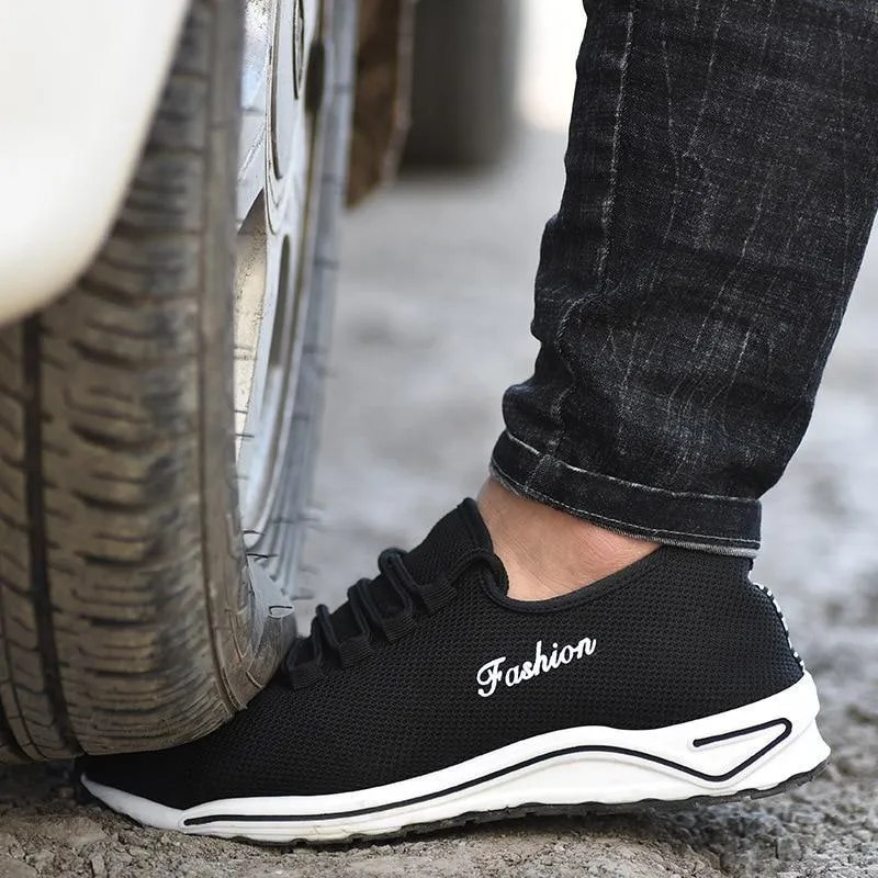 Anti-smashing steel toe caps work shoes Mens