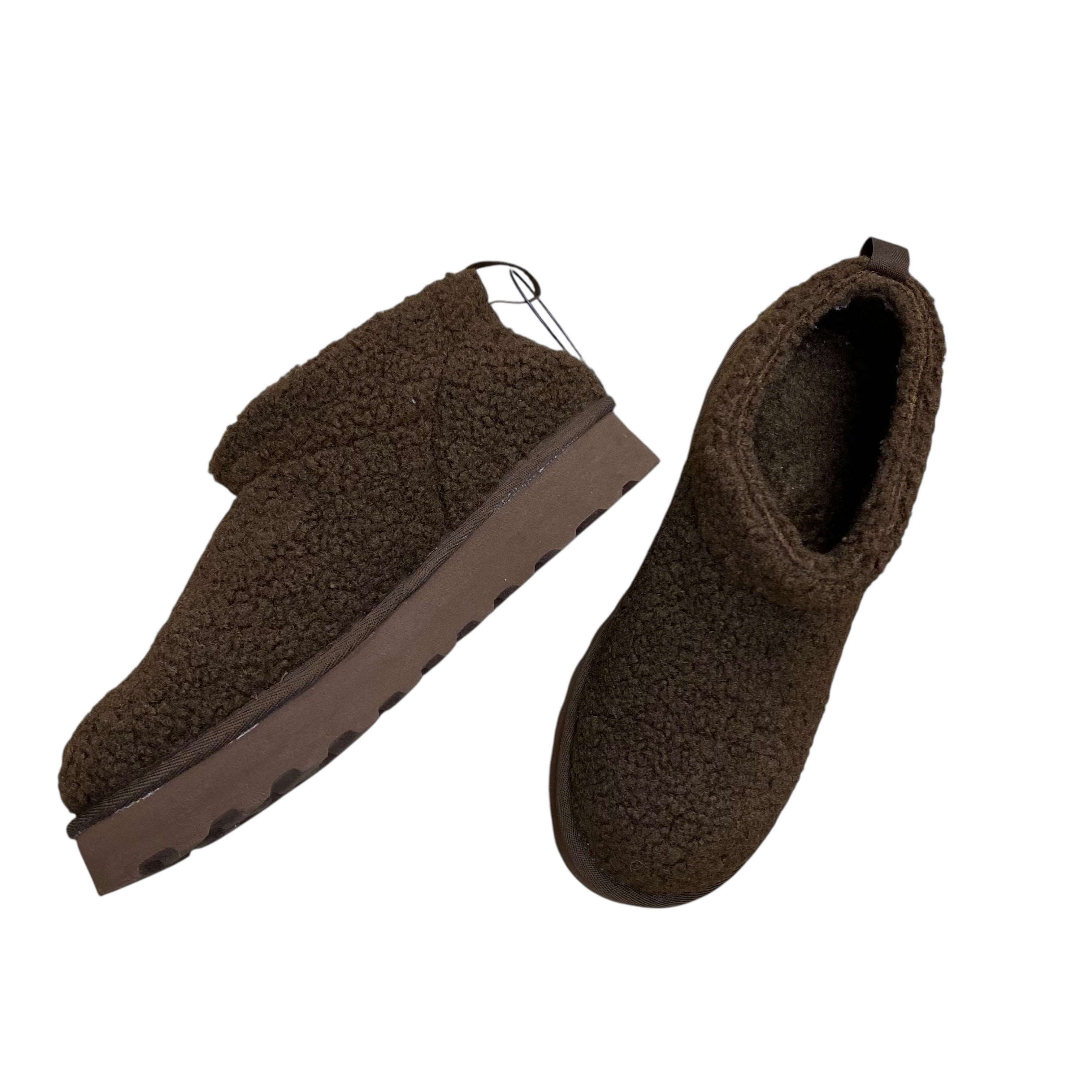 Night Out Boots Ankle Flats By Bearpaw In Brown, Size:8