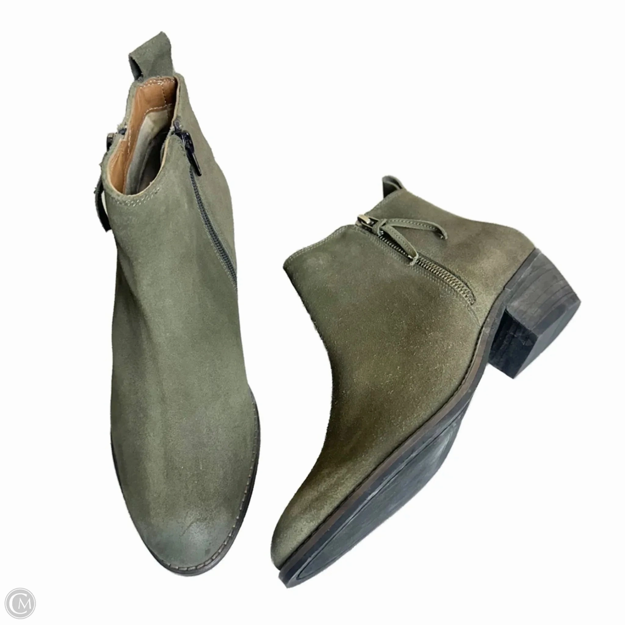 Boots Ankle Flats By Journee In Green, Size: 8.5 Protective Lining