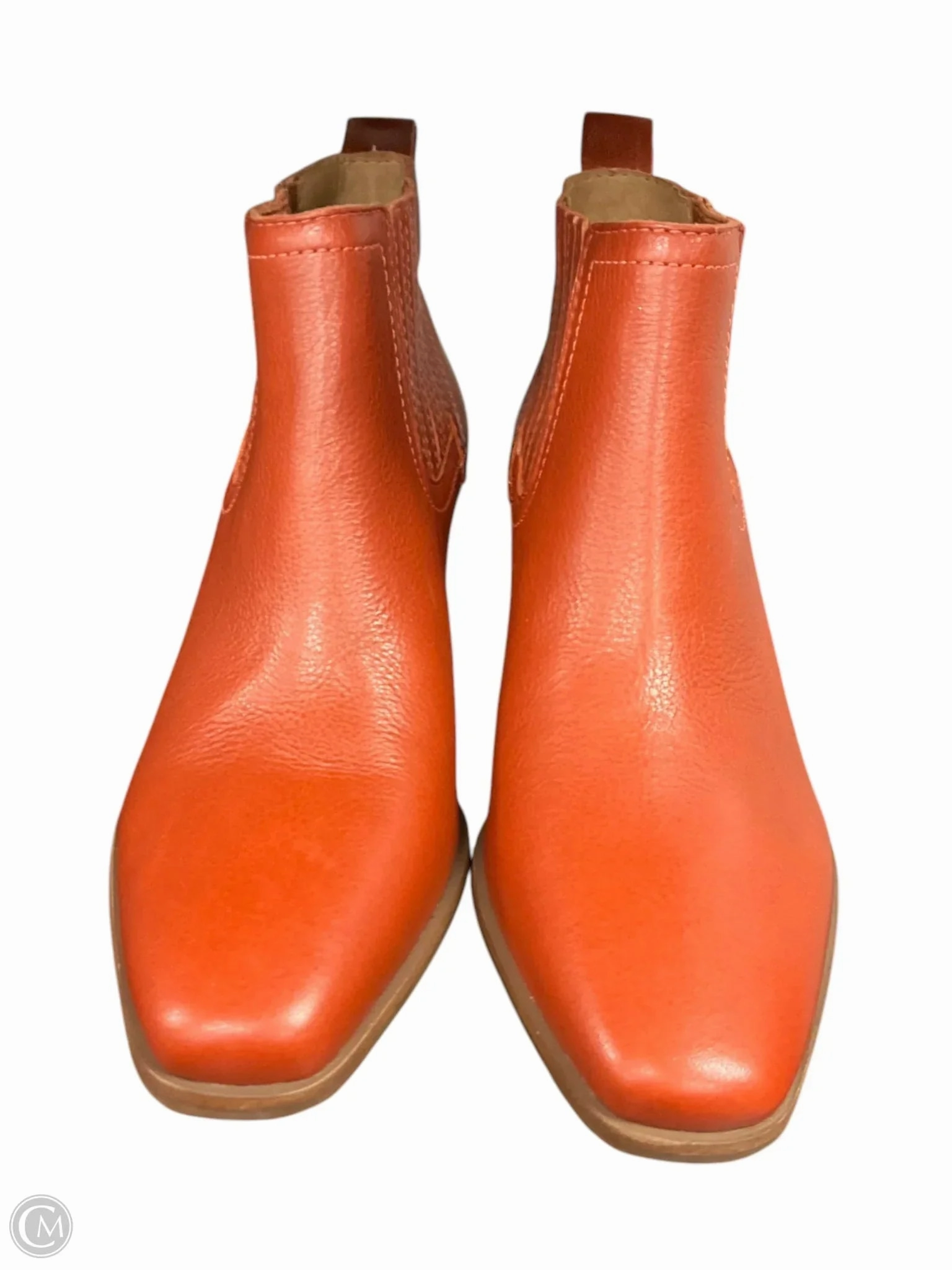 Winter Walk sole Boots Ankle Heels By Lucky Brand In Orange, Size: 7